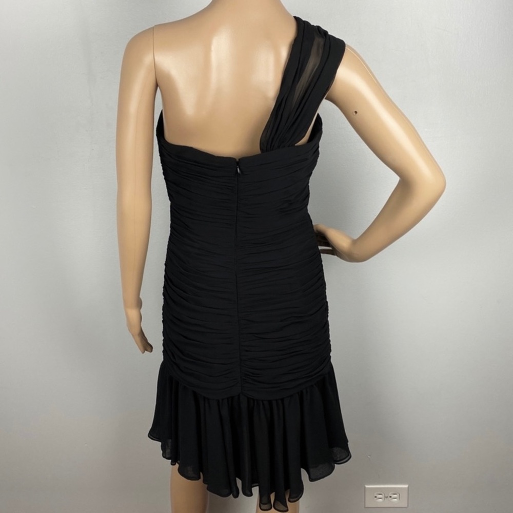 NEW JILL JILL STUART BLACK CHIFFON MINI DRESS - Picture 6 of 7